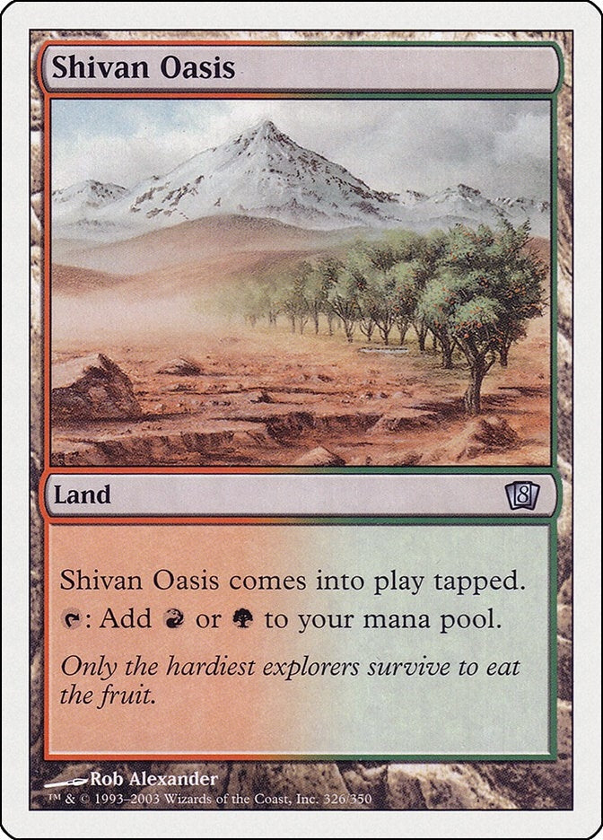 Image for Shivan Oasis (8th Edition) (326) - Magic: The Gathering