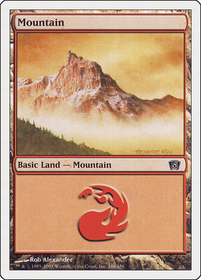 Image for Mountain (346) (8th Edition) (346) - Magic: The Gathering