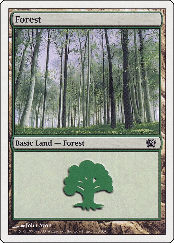 Image for Forest (350) (8th Edition) (350) - Magic: The Gathering