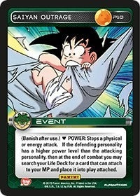 Image for Saiyan Outrage (Heroes & Villains) (Panini Promo Cards) (P10) - Dragon Ball Z TCG