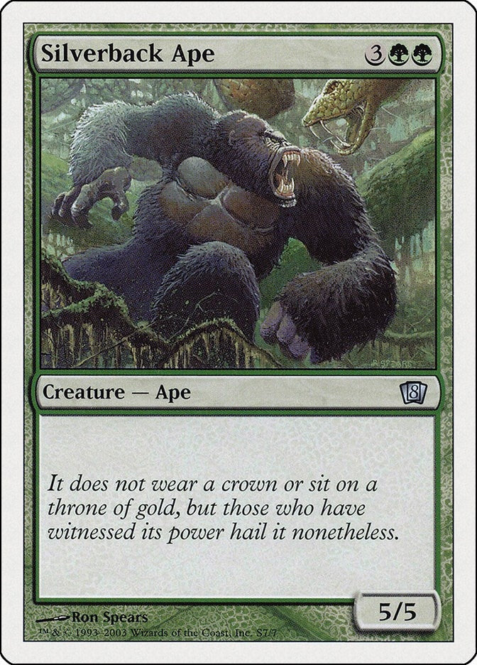 Image for Silverback Ape (8th Edition) (S7) - Magic: The Gathering