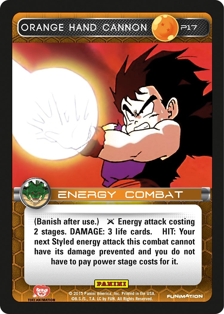 Image for Orange Hand Cannon (Heroes & Villains) (Panini Promo Cards) (P17) - Dragon Ball Z TCG