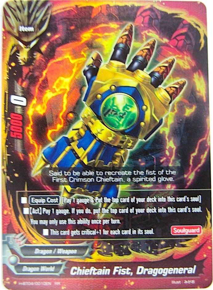 Image for Chieftain Fist, Dragogeneral (Mikado Evolution) (H-BT04/0010EN) - Future Card BuddyFight