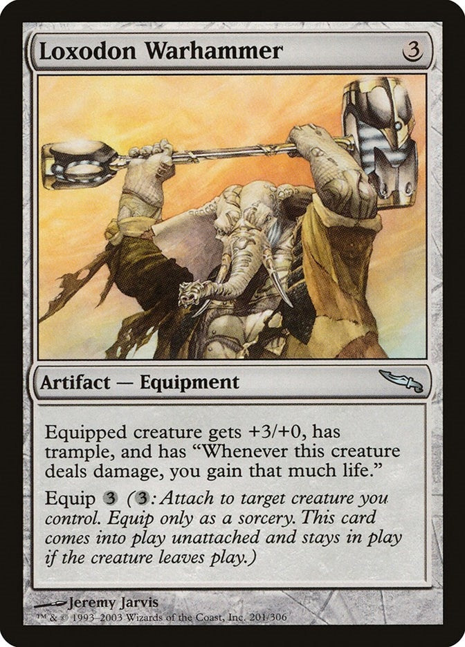Image for Loxodon Warhammer (Mirrodin) (201) - Magic: The Gathering