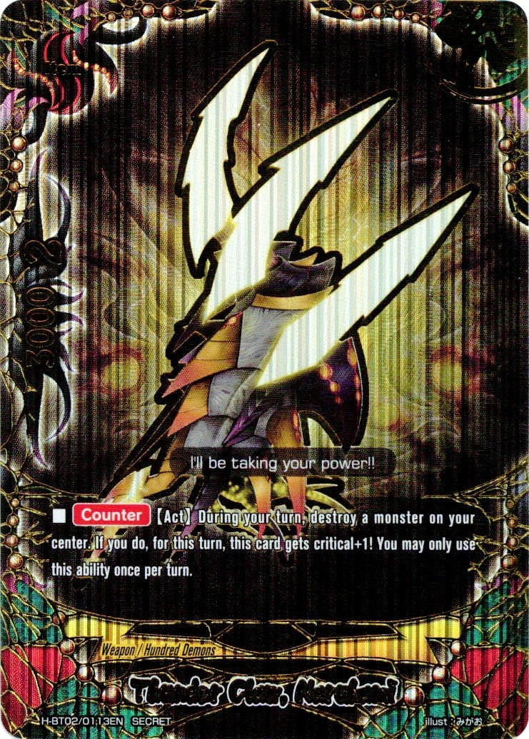 Image for Thunder Claw, Narukami (Secret) (Galaxy Burst) (H-BT02/0113EN) - Future Card BuddyFight
