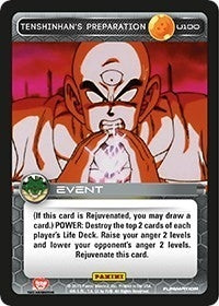 Image for Tenshinhan's Preparation (Panini: Heroes & Villains) (U100) - Dragon Ball Z TCG