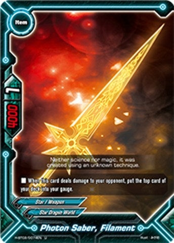 Image for Photon Saber, Filament (Galaxy Burst) (H-BT02/0074EN) - Future Card BuddyFight