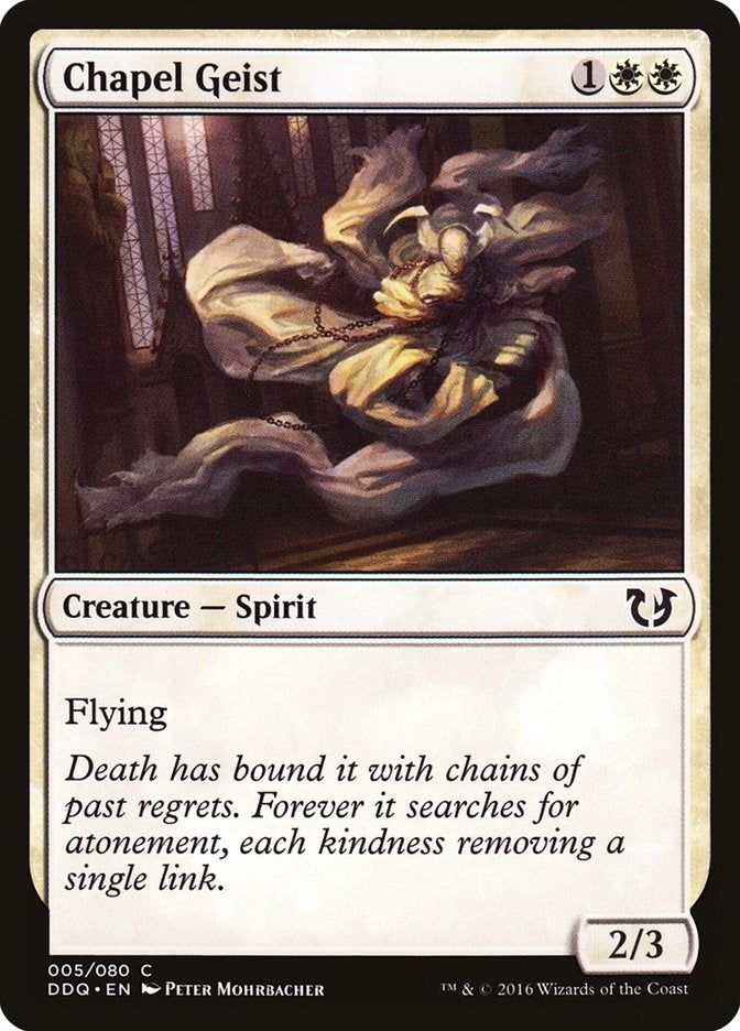 Image for Chapel Geist (Duel Decks: Blessed vs. Cursed) (5) - Magic: The Gathering