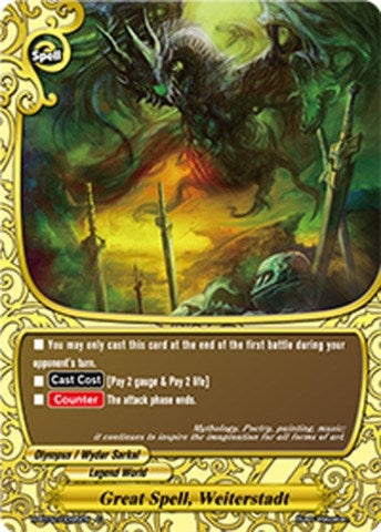 Image for Great Spell, Weiterstadt (Galaxy Burst) (H-BT02/0095EM) - Future Card BuddyFight