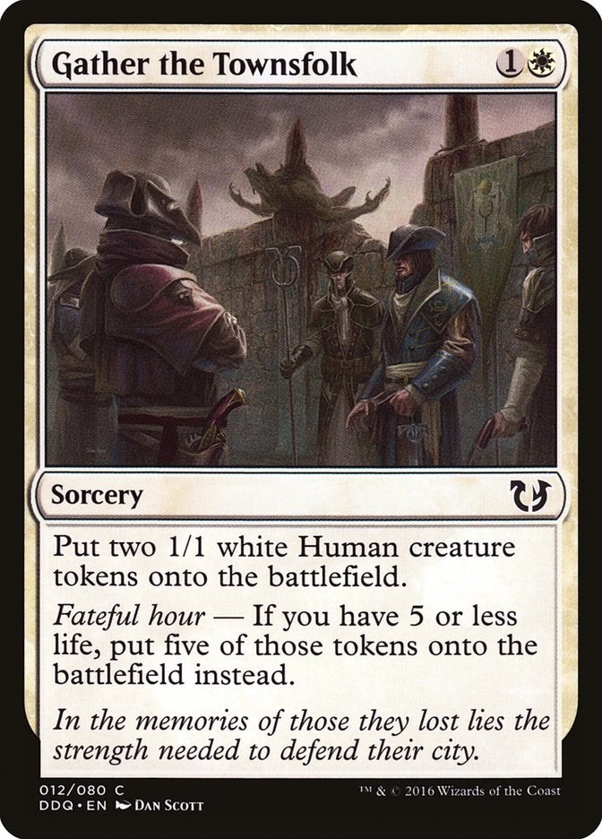 Image for Gather the Townsfolk (Duel Decks: Blessed vs. Cursed) (12) - Magic: The Gathering