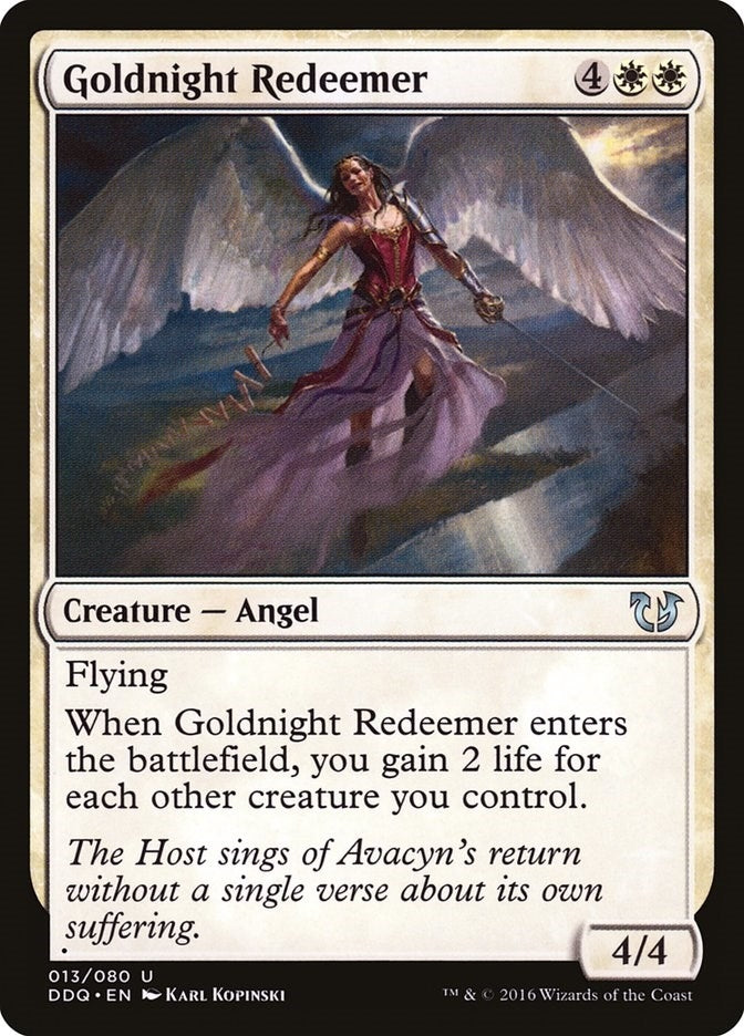 Image for Goldnight Redeemer (Duel Decks: Blessed vs. Cursed) (13) - Magic: The Gathering