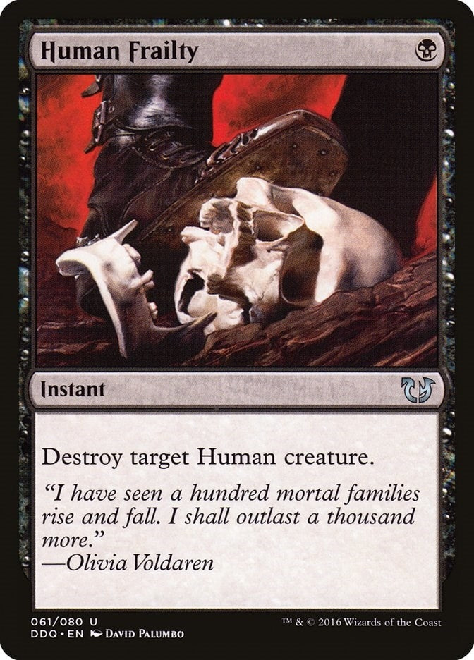 Image for Human Frailty (Duel Decks: Blessed vs. Cursed) (61) - Magic: The Gathering