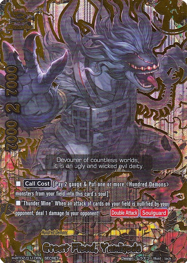 Image for Great Fiend, Yamigedo - H-BT02/0110EN (Secret) (Galaxy Burst) (H-BT02/0110EN) - Future Card BuddyFight