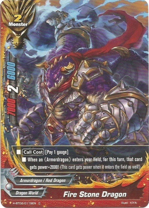 Image for Fire Stone Dragon (Galaxy Burst) (H-BT02/0119EN) - Future Card BuddyFight