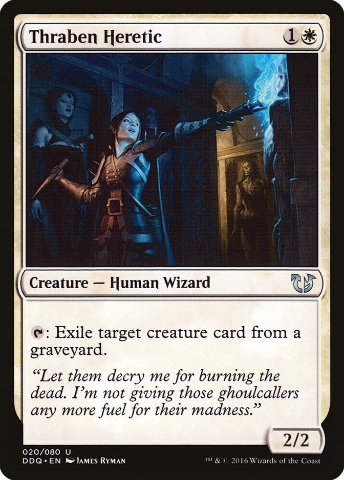 Image for Thraben Heretic (Duel Decks: Blessed vs. Cursed) (20) - Magic: The Gathering