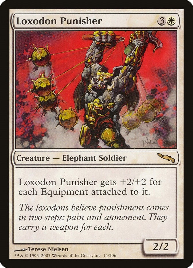 Image for Loxodon Punisher (Mirrodin) (14) - Magic: The Gathering