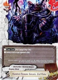 Image for Hundred Demons Sorcery, Evil Pulse (Assault of the Omni Lords) (H-BT03/0119EN) - Future Card BuddyFight