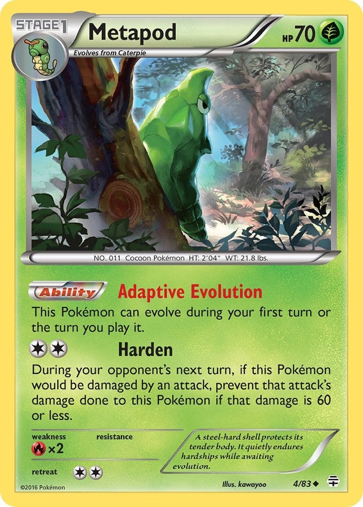 Image for Metapod (Generations) (4/83) - Pokemon