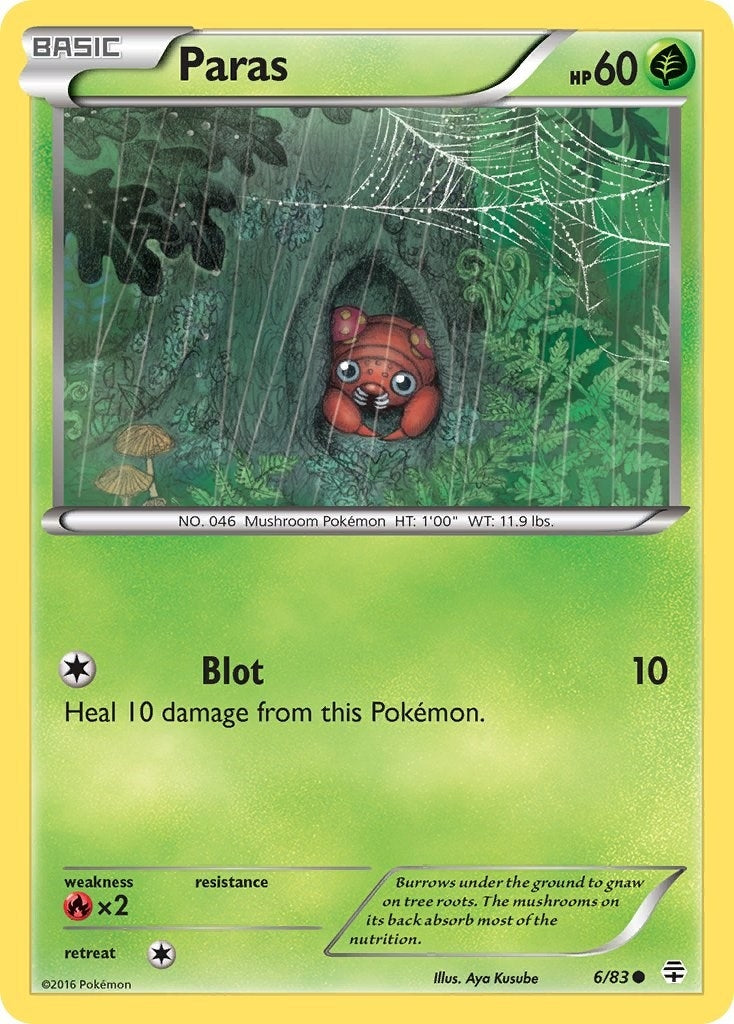 Image for Paras (Generations) (6/83) - Pokemon