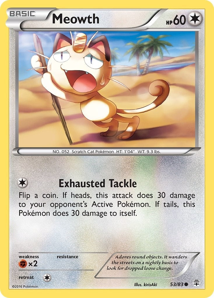 Image for Meowth (Generations) (53/83) - Pokemon