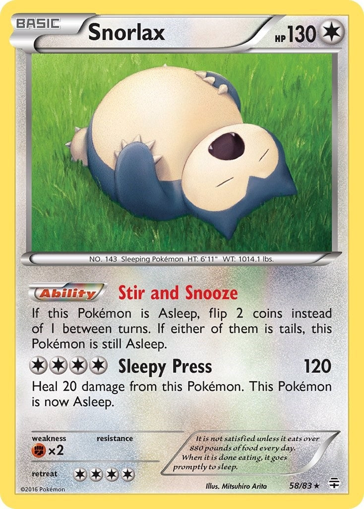 Image for Snorlax (Generations) (58/83) - Pokemon