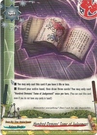Image for Hundred Demons' Tome of Judgement (Trial Deck: Malicious Demons) (H-TD02/0011EN) - Future Card BuddyFight