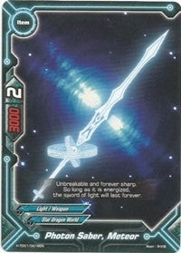 Image for Photon Saber, Meteor (Trial Deck: Dragonic Star) (H-TD01/0016EN) - Future Card BuddyFight