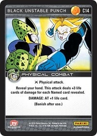 Image for Black Unstable Punch (Panini: Perfection) (C14) - Dragon Ball Z TCG