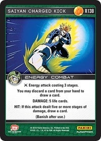 Image for Saiyan Charged Kick (Panini: Perfection) (R138) - Dragon Ball Z TCG