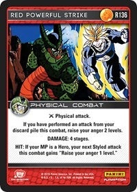 Image for Red Powerful Strike (Panini: Perfection) (R136) - Dragon Ball Z TCG