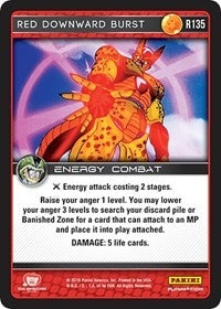 Image for Red Downward Burst (Panini: Perfection) (R135) - Dragon Ball Z TCG
