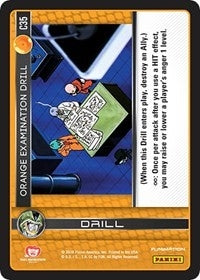 Image for Orange Examination Drill (Panini: Perfection) (C35) - Dragon Ball Z TCG