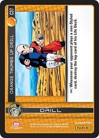 Image for Orange Thumbs Up Drill (Panini: Perfection) (C37) - Dragon Ball Z TCG