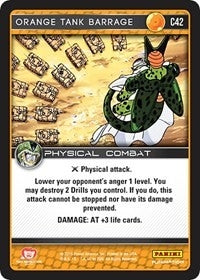 Image for Orange Tank Barrage (Panini: Perfection) (C42) - Dragon Ball Z TCG
