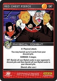 Image for Red Chest Pierce (Panini: Perfection) (C47) - Dragon Ball Z TCG