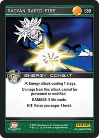 Image for Saiyan Rapid Fire (Panini: Perfection) (C59) - Dragon Ball Z TCG