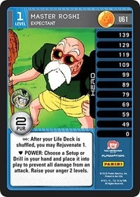 Image for Master Roshi - Expectant (Panini: Perfection) (U61) - Dragon Ball Z TCG