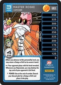 Image for Master Roshi - Catcher (Panini: Perfection) (U63) - Dragon Ball Z TCG
