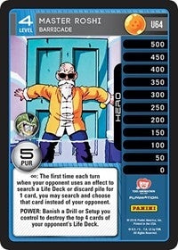 Image for Master Roshi - Barricade (Panini: Perfection) (U64) - Dragon Ball Z TCG