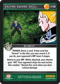 Image for Saiyan Sword Skill (Panini: Perfection) (U100) - Dragon Ball Z TCG