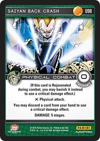 Image for Saiyan Back Crash (Panini: Perfection) (U98) - Dragon Ball Z TCG