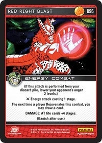 Image for Red Right Blast (Panini: Perfection) (U96) - Dragon Ball Z TCG