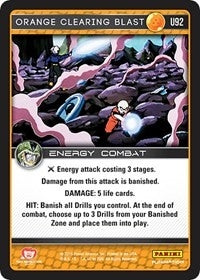 Image for Orange Clearing Blast (Panini: Perfection) (U92) - Dragon Ball Z TCG