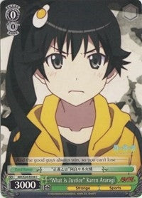 Image for "What is Justice" Karen Araragi (NISEMONOGATARI) (NM/S24-E038) - Weiss Schwarz