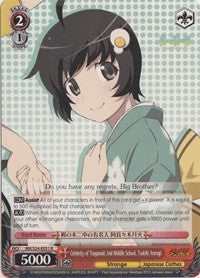 Image for Celebrity of Tsuganoki 2nd Middle School, Tsukihi Araragi (NISEMONOGATARI) (NM/S24-E051) - Weiss Schwarz