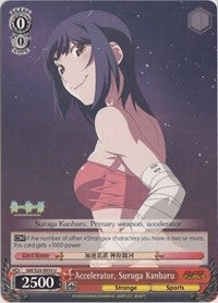 Image for Accelerator, Suruga Kanbaru (NISEMONOGATARI) (NM/S24-E054) - Weiss Schwarz