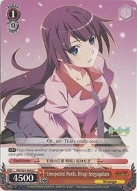 Image for Unexpected Words, Hitagi Senjyogahara (NISEMONOGATARI) (NM/S24-E063) - Weiss Schwarz