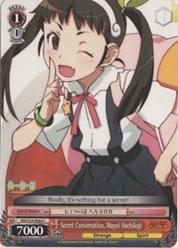 Image for Secret Conversation, Mayoi Hachikuji (NISEMONOGATARI) (NM/S24-E064) - Weiss Schwarz