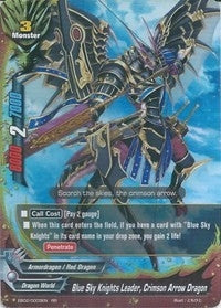 Image for Blue Sky Knights Leader, Crimson Arrow Dragon (Great Clash!! Dragon VS Danger) (EB02/0003EN) - Future Card BuddyFight