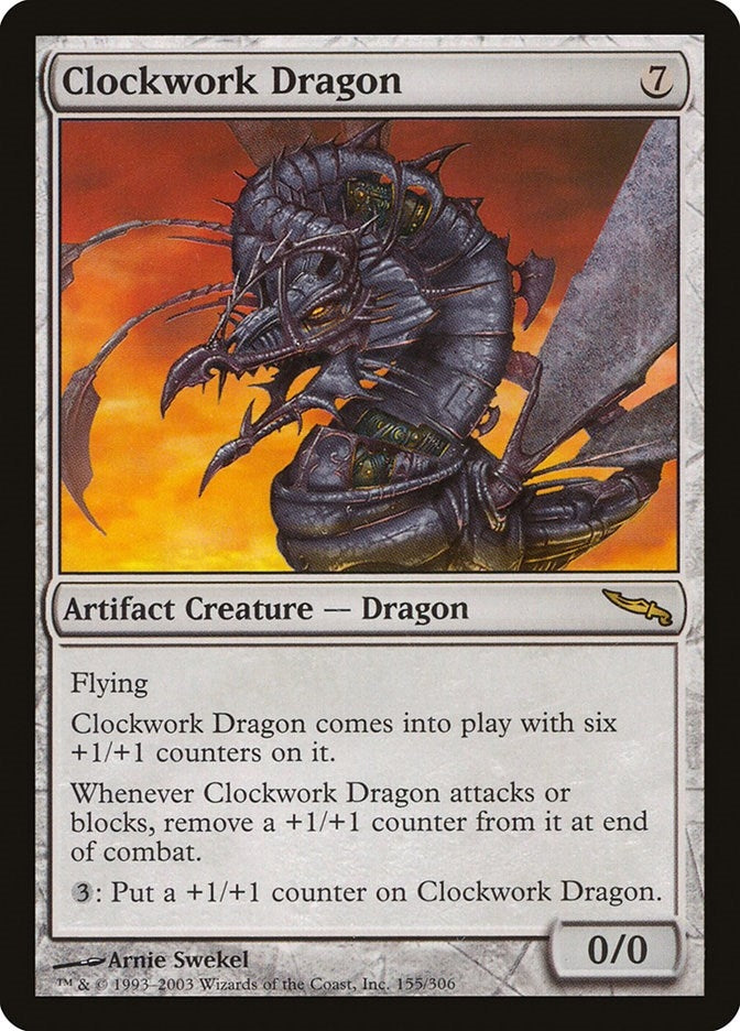 Image for Clockwork Dragon (Mirrodin) (155) - Magic: The Gathering